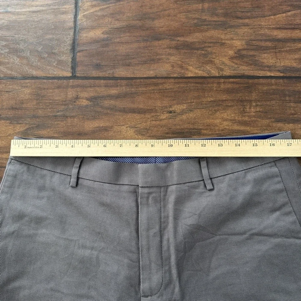 Banana Republic Mens Sz 35x30 Gray Non-Iron Modern Slim Fit Pants Dress